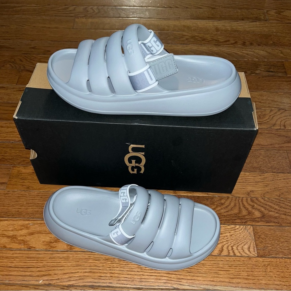 UGG Sport Yeah Water Resistant Slingback Sandals Cobble Gray Men’s 10 - Picture 2 of 14